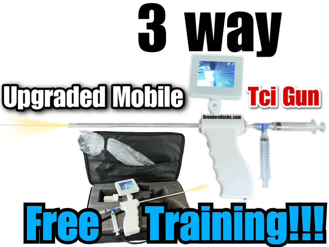 Upgraded Mobile 3-Way Tci Gun (endoscope) transcervical insemination (WITH FREE TRAINING)